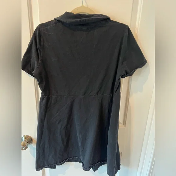 ASOS Casual Button Down Shirt Dress | Black | Size 10 - Picture 2 of 2
